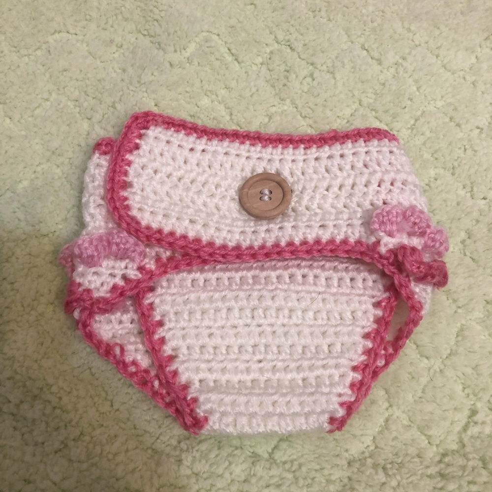 Pink diaper cover